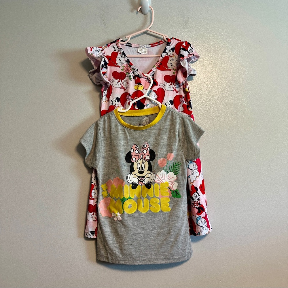 Disney Minnie Mouse Girls Bundle T-Shirt & Dress Size 6
